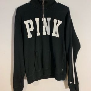 PINK half zip pull over